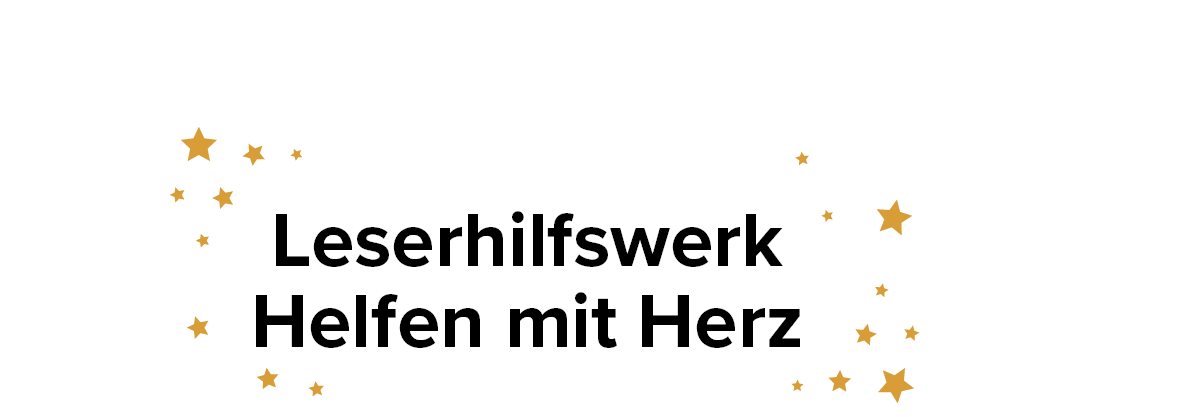 Spenden für das Leserhilfswerk – Helfen mit Herz